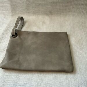 Gray Wristlet Clutch